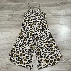 URBAN Romantics Cheetah Animal Print Jumpsuit M